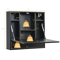 floating desk dimensioin